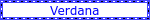 verdana font