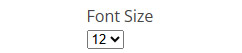 Select text size