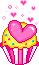 Heart Cupcake