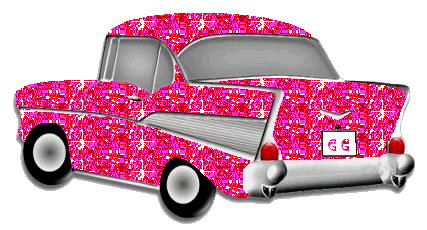 Pink Antique Car