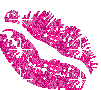 Pink Glitter Lips