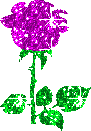 Purple Glitter Flower