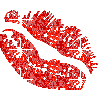 Red Glitter Lips Picture
