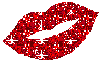 Red Sparkle Lips